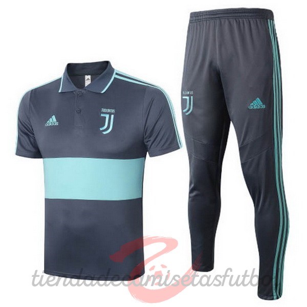 Conjunto Completo Polo Juventus 2020 2021 Gris Verde Camisetas Originales Baratas