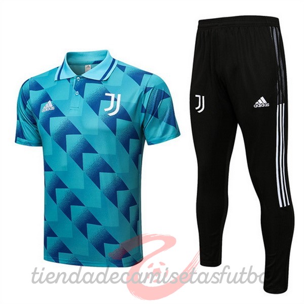 Conjunto Completo Polo Juventus 2022 2023 Azul Verde Camisetas Originales Baratas