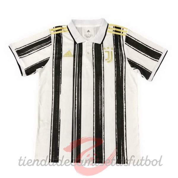 Polo Juventus 2020 2021 Blanco Negro Camisetas Originales Baratas