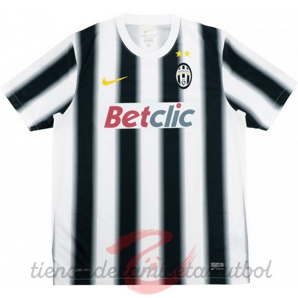 Casa Camiseta Juventus Retro 2011 2012 Negro Blanco Camisetas Originales Baratas