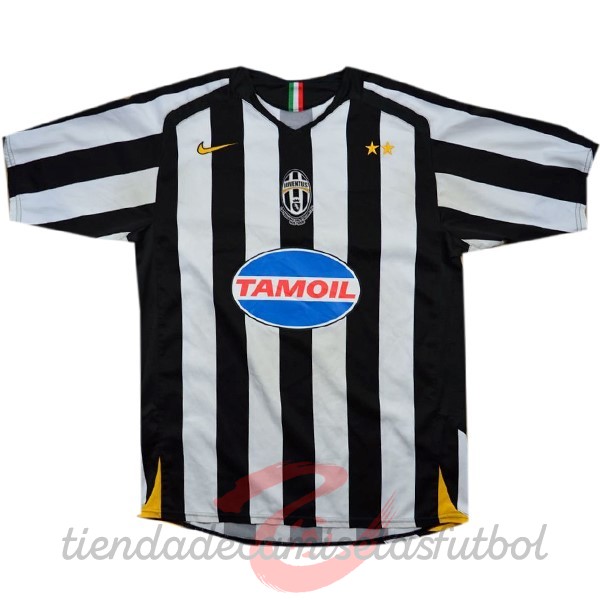 Casa Camiseta Juventus Retro 2005 2006 Blanco Camisetas Originales Baratas