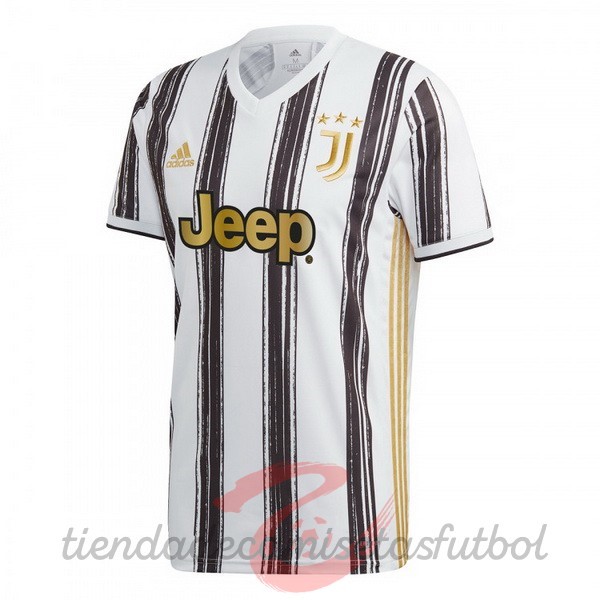 Casa Camiseta Juventus 2020 2021 Blanco Negro Camisetas Originales Baratas