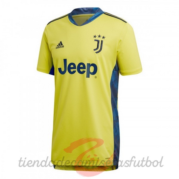 Casa Camiseta Portero Juventus 2020 2021 Amarillo Camisetas Originales Baratas