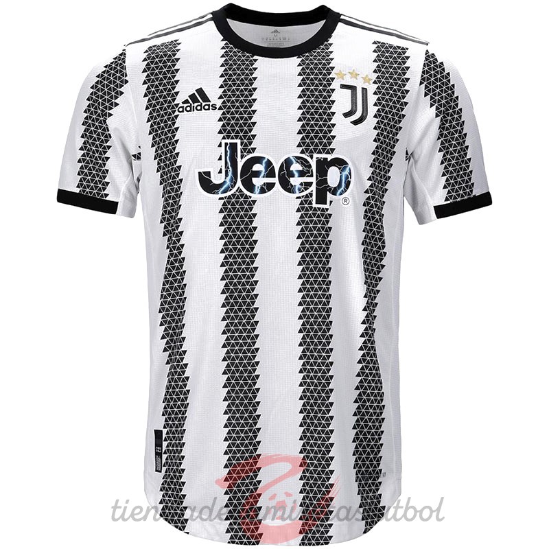 Tailandia Casa Jugadores Camiseta Juventus 2022 2023 Blanco Negro Camisetas Originales Baratas