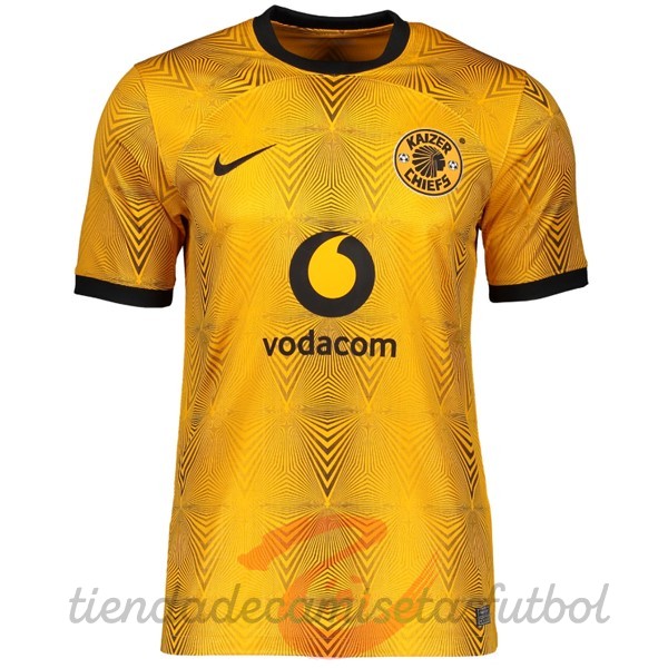 Tailandia Casa Camiseta Kaizer Chiefs 2022 2023 Amarillo Camisetas Originales Baratas