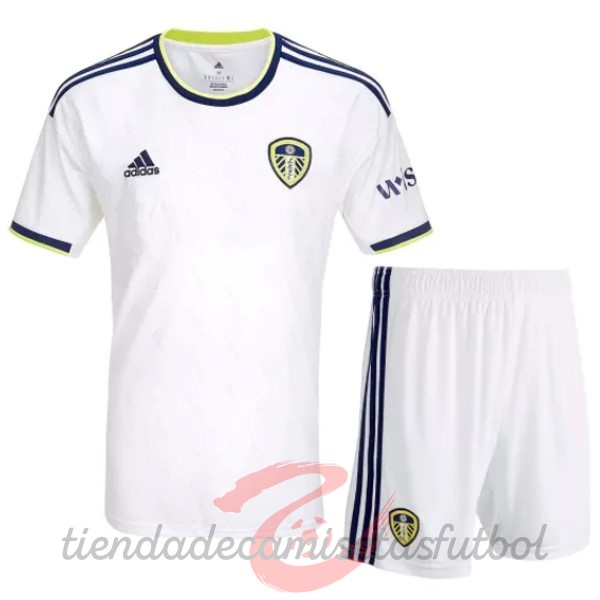 Casa Camiseta Conjunto De Niños Leeds United 2022 2023 Blanco Camisetas Originales Baratas