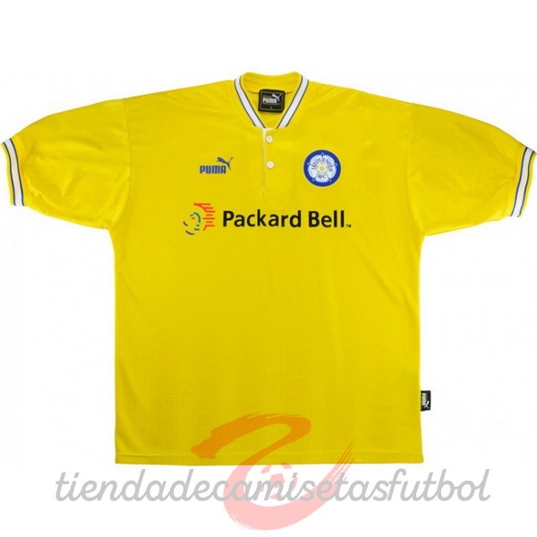 Segunda Camiseta Leeds United Retro 1997 1998 Amarillo Camisetas Originales Baratas
