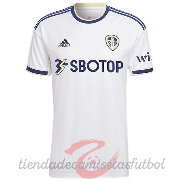 Casa Camiseta Leeds United 2022 2023 Blanco Camisetas Originales Baratas