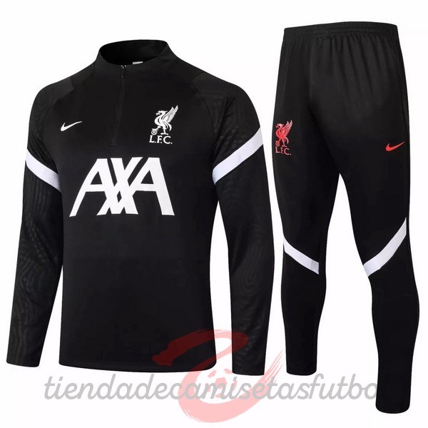 Chandal Liverpool 2020 2021 Negro Blanco Camisetas Originales Baratas