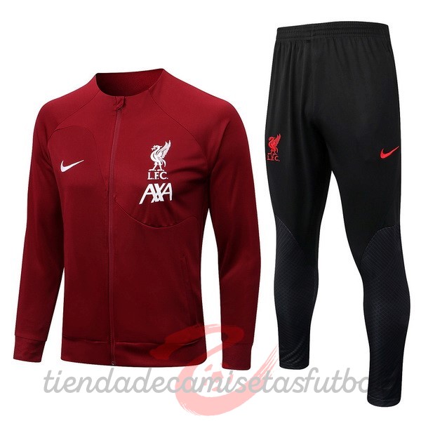Chandal Liverpool 2022 2023 Rojo Marino Negro Camisetas Originales Baratas