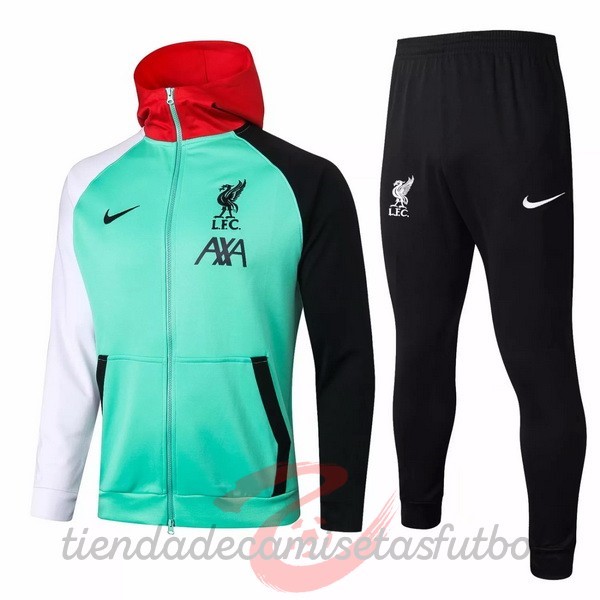 Chaqueta Con Capucha Liverpool 2020 2021 Verde Negro Camisetas Originales Baratas