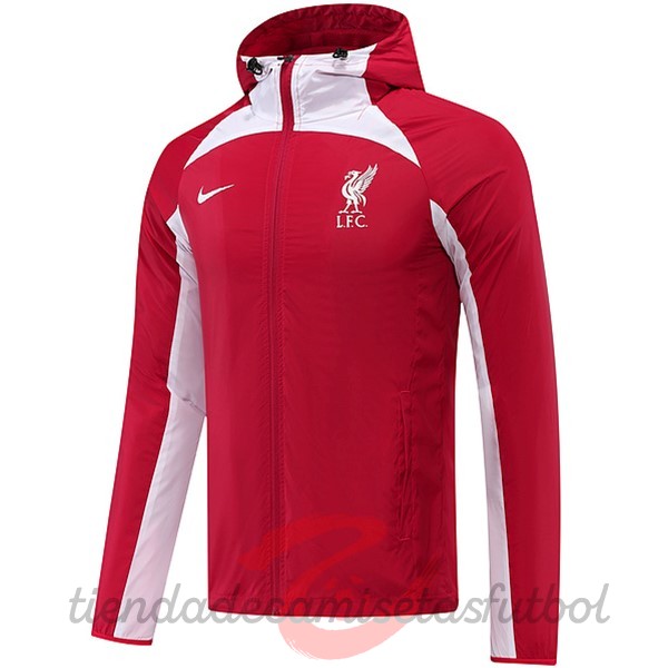 Rompevientos Liverpool 2022 2023 Rojo Camisetas Originales Baratas