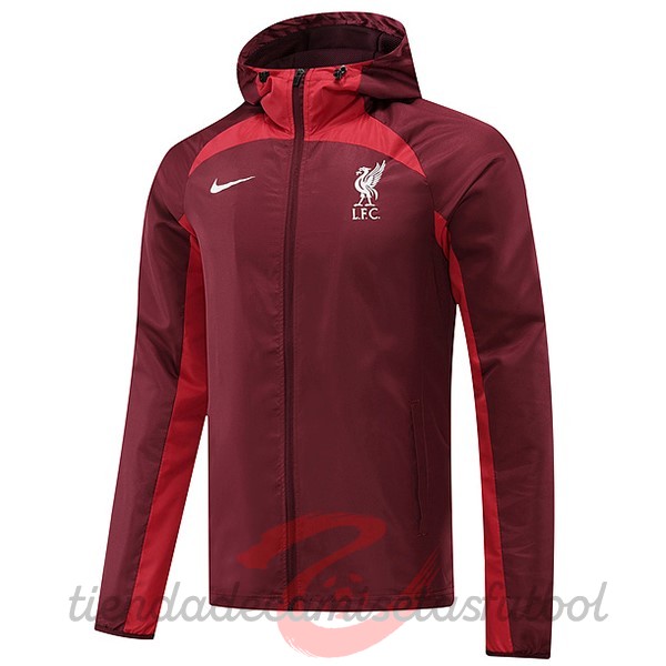 Rompevientos Liverpool 2022 2023 Rojo Marino Camisetas Originales Baratas