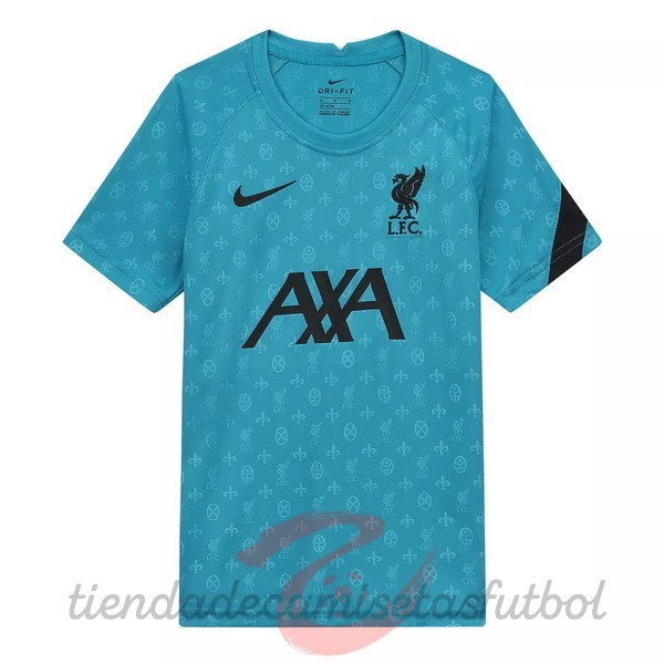 Entrenamiento Liverpool 2020 2021 Azul Camisetas Originales Baratas