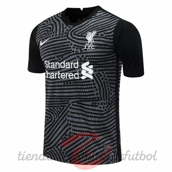 Entrenamiento Liverpool 2020 2021 Gris Negro Camisetas Originales Baratas