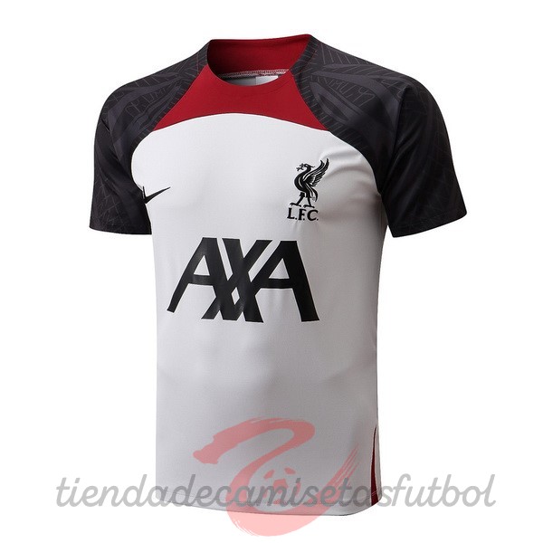 Entrenamiento Liverpool 2022 2023 Blanco Rojo Negro Camisetas Originales Baratas