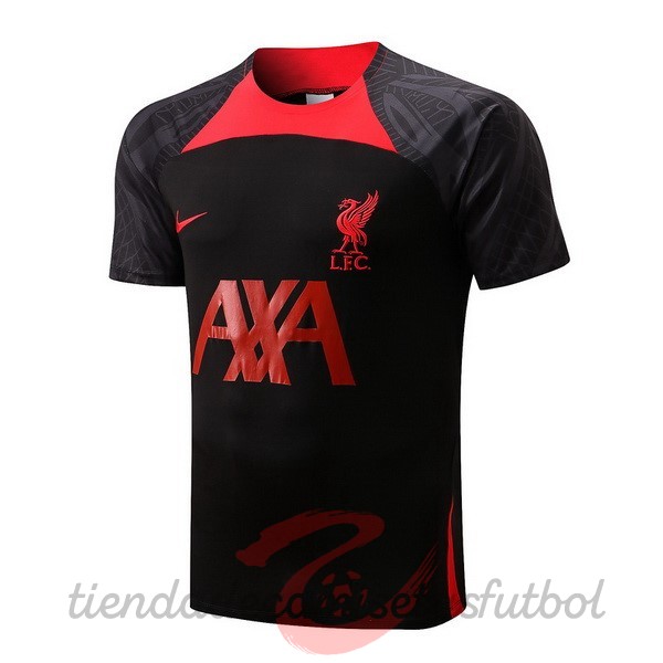 Entrenamiento Liverpool 2022 2023 Negro I Rojo Camisetas Originales Baratas
