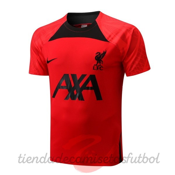 Entrenamiento Liverpool 2022 2023 Negro Rojo Camisetas Originales Baratas