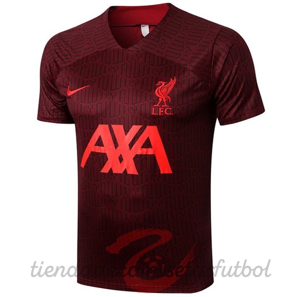 Entrenamiento Liverpool 2022 2023 Rojo Marino Camisetas Originales Baratas