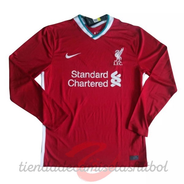 Casa Manga Larga Liverpool 2020 2021 Rojo Camisetas Originales Baratas
