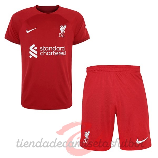 Casa Conjunto De Niños Liverpool 2022 2023 Rojo Camisetas Originales Baratas