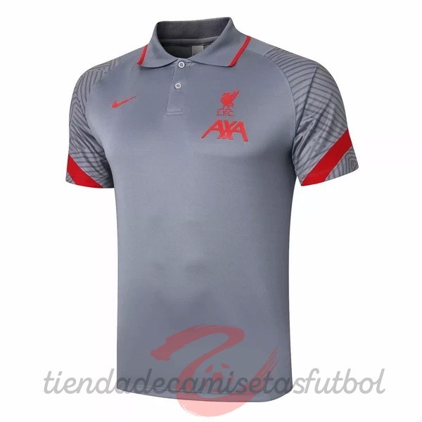 Polo Liverpool 2020 2021 Gris Claro Camisetas Originales Baratas
