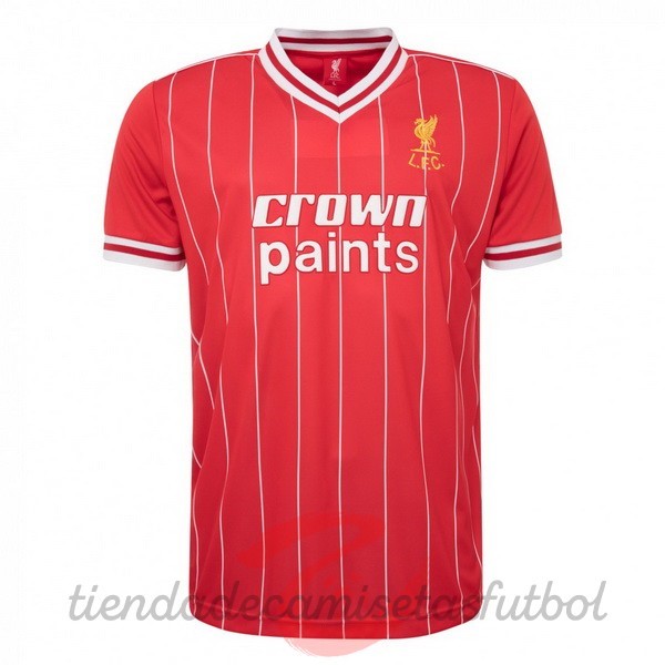 Casa Camiseta Liverpool Retro 1982 1983 Rojo Camisetas Originales Baratas