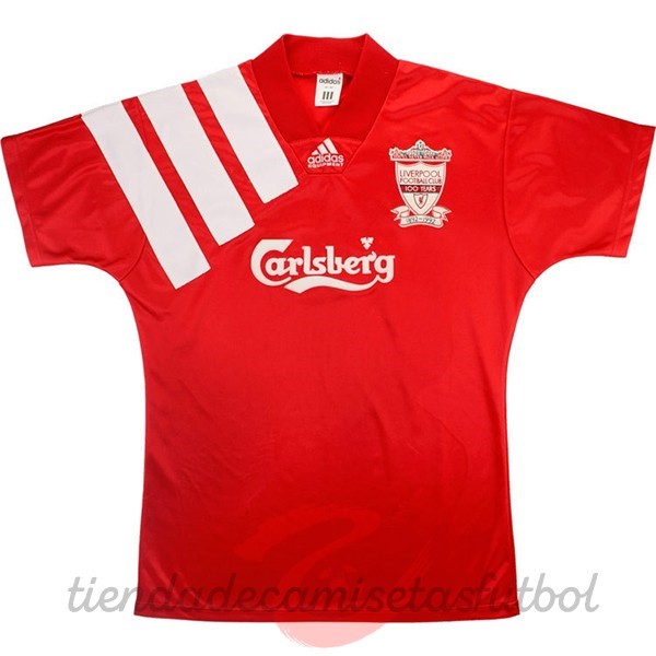 Casa Camiseta Liverpool Retro 1992 1993 Rojo Camisetas Originales Baratas