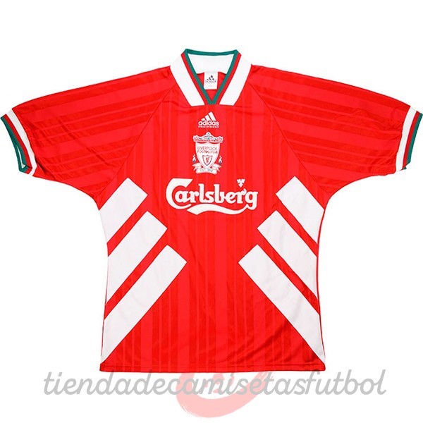 Casa Camiseta Liverpool Retro 1993 1995 Rojo Camisetas Originales Baratas