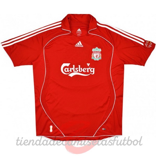 Casa Camiseta Liverpool Retro 2006 2007 Rojo Camisetas Originales Baratas