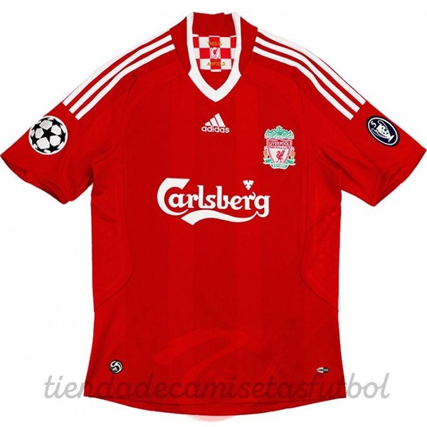 Casa Camiseta Liverpool Retro 2008 2010 Rojo Camisetas Originales Baratas