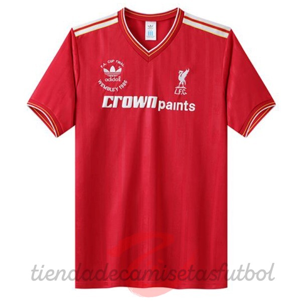 Casa Camiseta Liverpool Retro 1985 1986 Rojo Camisetas Originales Baratas