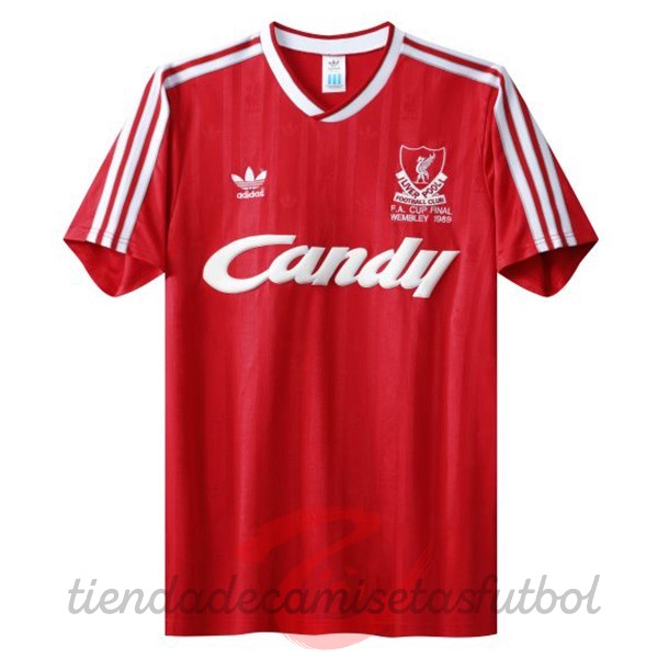 Casa Camiseta Liverpool Retro 1988 1991 Rojo Camisetas Originales Baratas