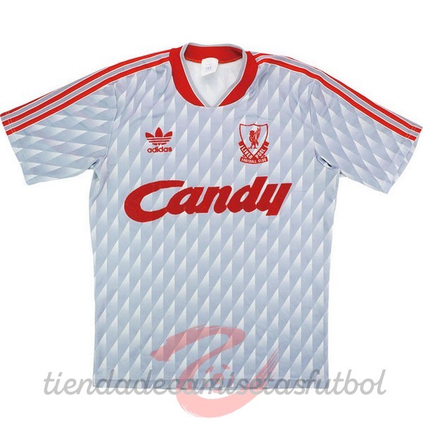 Segunda Camiseta Liverpool Retro 1989 1990 Rojo Camisetas Originales Baratas