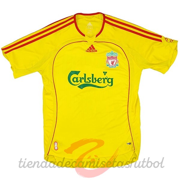 Segunda Camiseta Liverpool Retro 2006 2007 Amarillo Camisetas Originales Baratas