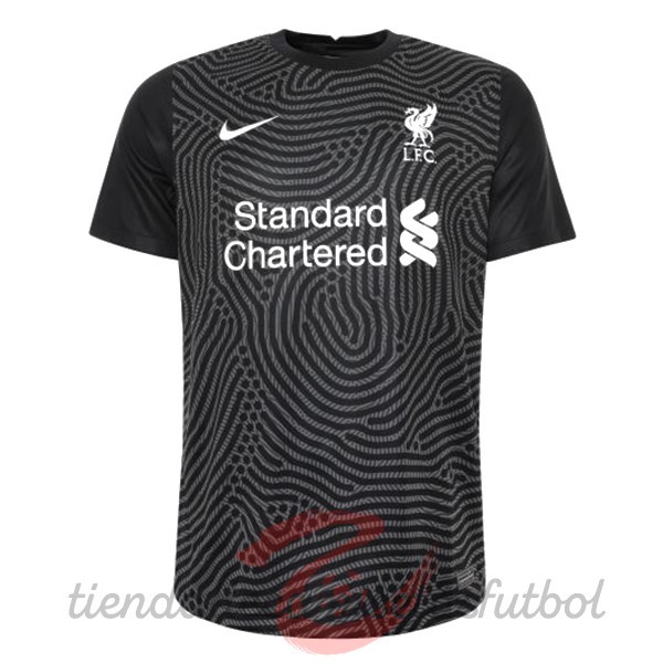 Casa Camiseta Portero Liverpool 2020 2021 Negro Camisetas Originales Baratas