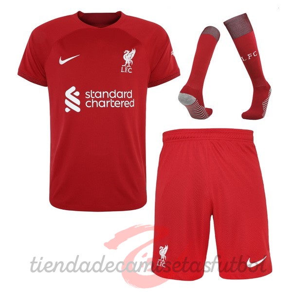 Casa Camiseta Pantalones Calcetines Liverpool 2022 2023 Rojo Camisetas Originales Baratas