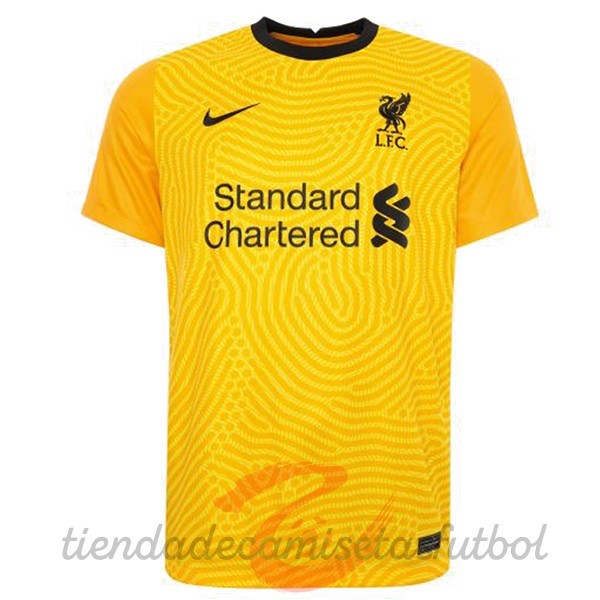 Segunda Camiseta Portero Liverpool 2020 2021 Amarillo Camisetas Originales Baratas