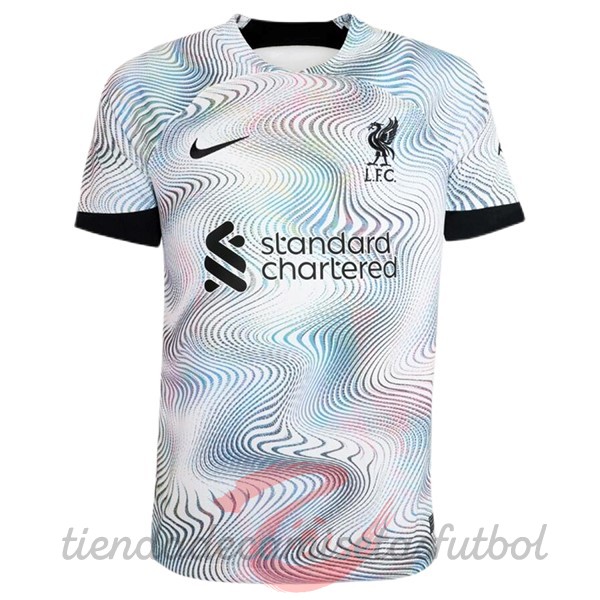 Tailandia Segunda Camiseta Liverpool 2022 2023 Blanco Camisetas Originales Baratas