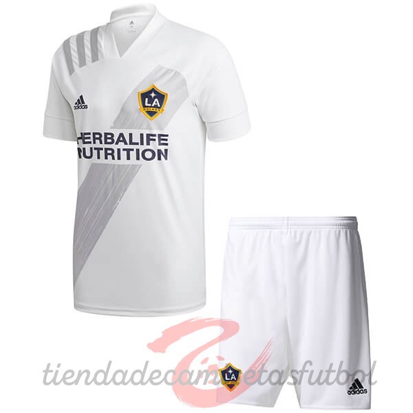 Casa Conjunto De Niños Los Angeles Galaxy 2020 2021 Blanco Camisetas Originales Baratas
