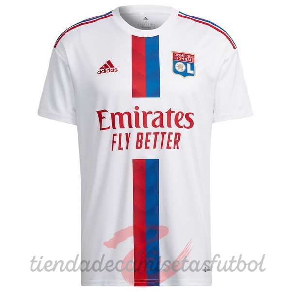 Tailandia Casa Camiseta Lyon 2022 2023 Blanco Camisetas Originales Baratas