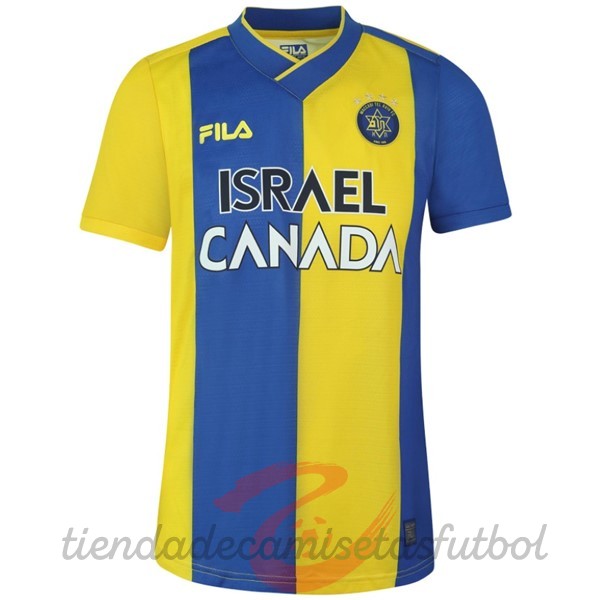 Casa Camiseta Maccabi Tel Aviv 2022 2023 Amarillo Camisetas Originales Baratas