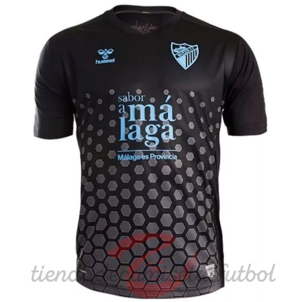 Tailandia Tercera Camiseta Málaga CF 2022 2023 Negro Camisetas Originales Baratas