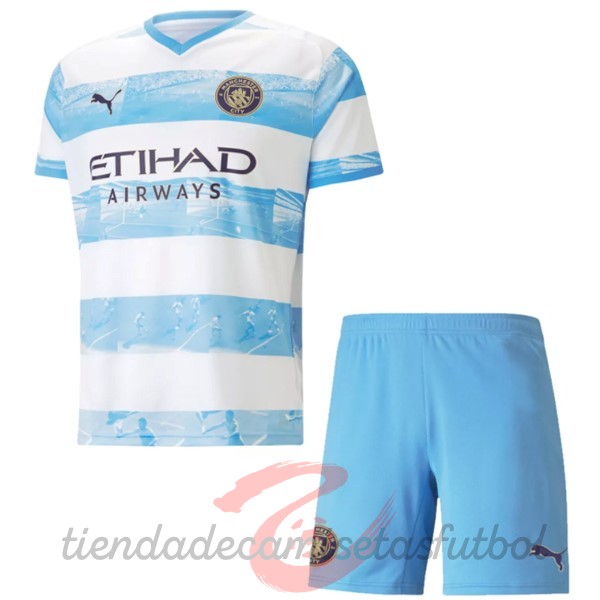 Especial Conjunto De Niños Manchester City 2022 2023 Azul Camisetas Originales Baratas