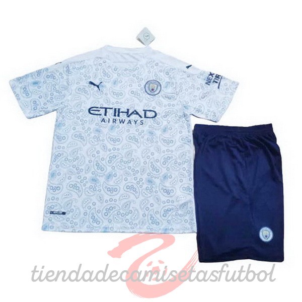 Tercera Conjunto De Niños Manchester City 2020 2021 Azul Camisetas Originales Baratas