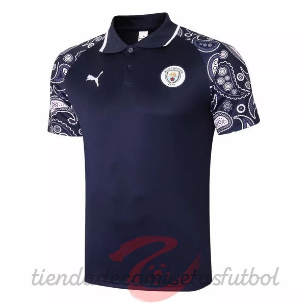 Polo Manchester City 2020 2021 Purpura Negro Camisetas Originales Baratas