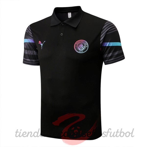 Polo Manchester City 2022 2023 Negro Camisetas Originales Baratas