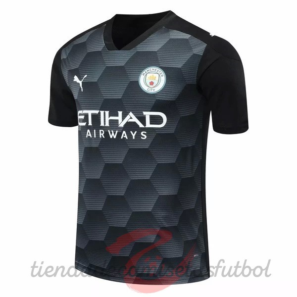 Casa Camiseta Portero Manchester City 2020 2021 Negro Camisetas Originales Baratas