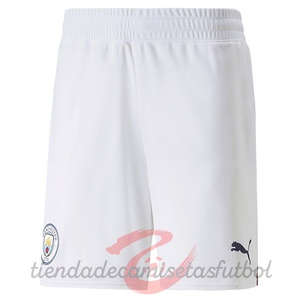Casa Pantalones Manchester City 2022 2023 Blanco Camisetas Originales Baratas