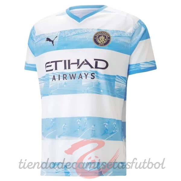 Especial Camiseta Manchester City 2022 2023 Azul Camisetas Originales Baratas